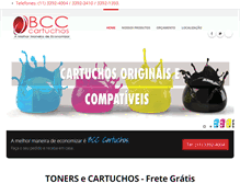 Tablet Screenshot of bcccartuchos.com.br